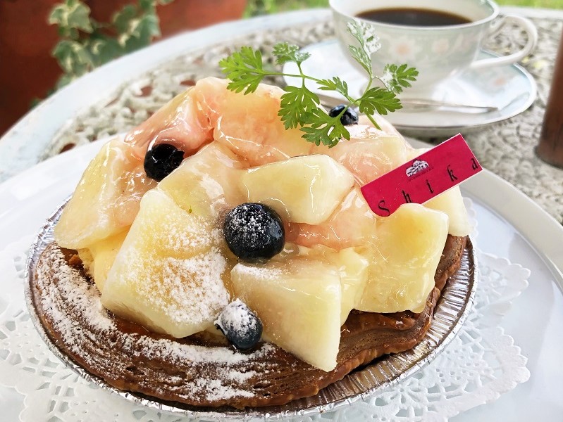 完熟白桃パイ